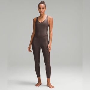 Lululemon Align Bodysuit Ribbed Espresso Shine (10)